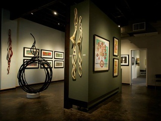 interior gallery with art at Davis Gallery and Framing