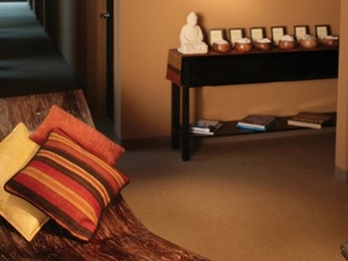 exhale mind body spa lounge area