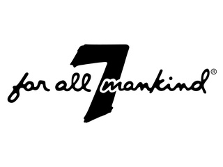 7 For All Mankind logo in black and white