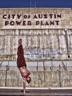 Austin Photo Set: News_Shelley Seale_Punk Rock Yoga_Black Swan Yoga_feb 2012_power plant