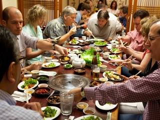 Nam Gang Houston Korean barbecue diners